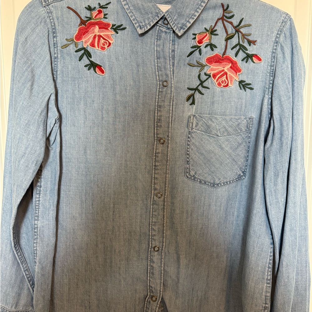 Rails Light Blue Denim Shirt
